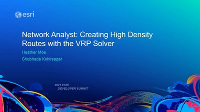 Network Analyst: Creating High Density Routes with the VRP Solver ...