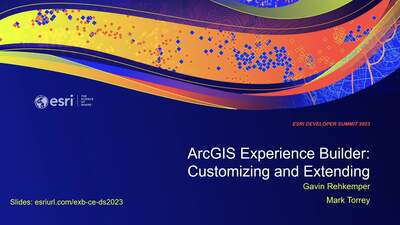 ArcGIS Experience Builder: Customizing and Extending - Esri Videos: GIS ...