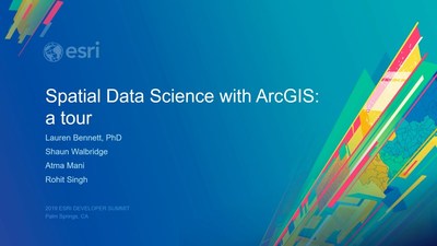 Spatial Data Science with ArcGIS: A Tour - Esri Videos: GIS, Events ...