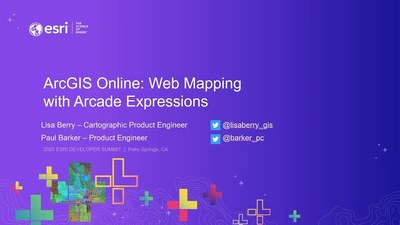 ArcGIS Online: Web Mapping with Arcade Expression - Esri Videos: GIS ...