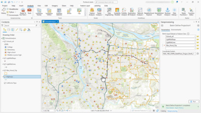 Define the Coordinate System of Multiple Feature Layers in ArcGIS Pro ...