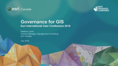 Governance for GIS - Esri Videos: GIS, Events, ArcGIS Products & Industries