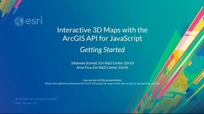 Interactive 3D Maps with the ArcGIS API for JavaScript: Getting Started ...