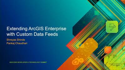 Extending ArcGIS Enterprise with Custom Data Feeds - Esri Videos: GIS ...