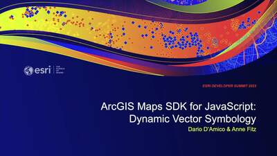 ArcGIS Maps SDK for JavaScript: Dynamic Vector Symbology - Esri Videos ...