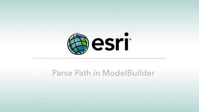 Parse Path Tool in ModelBuilder - Esri Videos: GIS, Events, ArcGIS ...