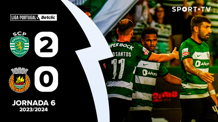 Resumo: Sporting 2-0 Rio Ave (Liga 23/24 #6) 