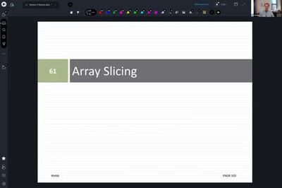 Array Slicing - OSU MediaSpace