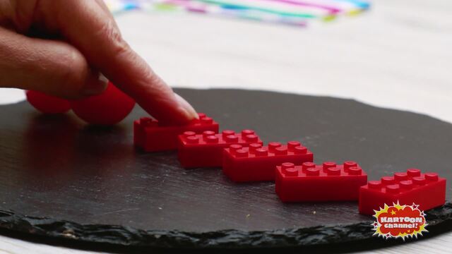 ASMR Snack From Lego Parts And Slime Sauce