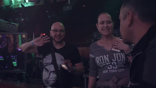 Durante los Ensayos de Premios de la Radio