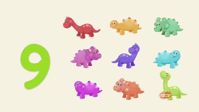 Ten Little Dinosaurs