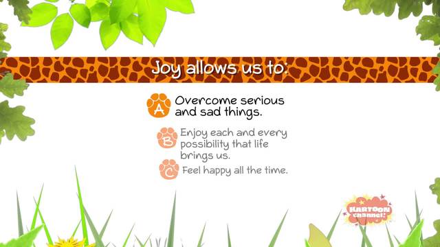 Joy, Generosity and Cooperation