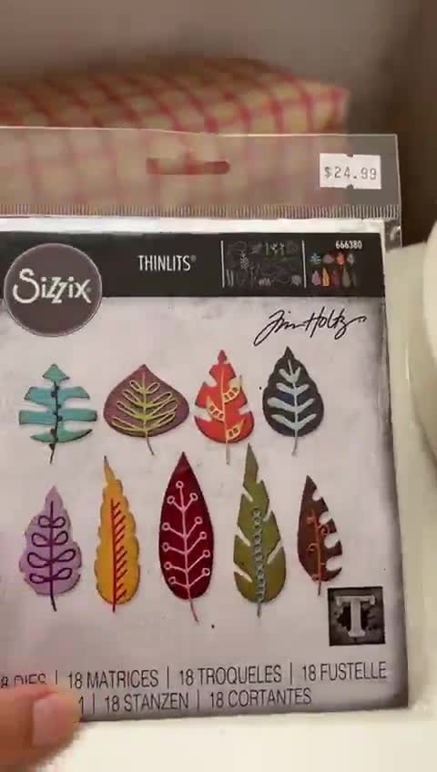 Tim Holtz Sizzix Artsy Leaves Thinlits Dies 666380 – Simon Tim Holtz Sizzix Artsy Leaves Thinlits Dies 666380 – Simon