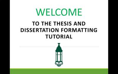 dissertation formatting msu